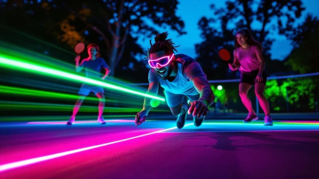 Night Pickleball Game